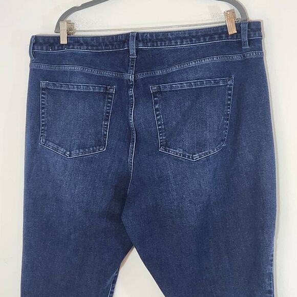 Lane Bryant Cropped Jeans Size 22 Plus Size Cropped Denim with Faded Details - Picture 5 of 8
